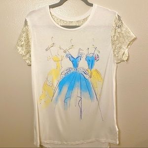 NWOT Disney Boutique Princess Dress Silhouette Blouse